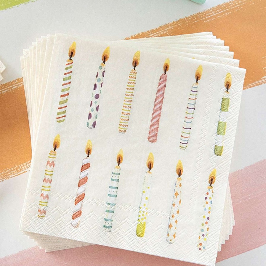 Hester & Cook Party Diy | Birthday Candle Cocktail Napkin Set