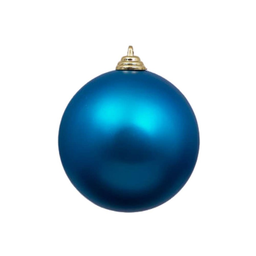 Farrisilk Spring | Turquoise Matte Ball Ornament, 4"