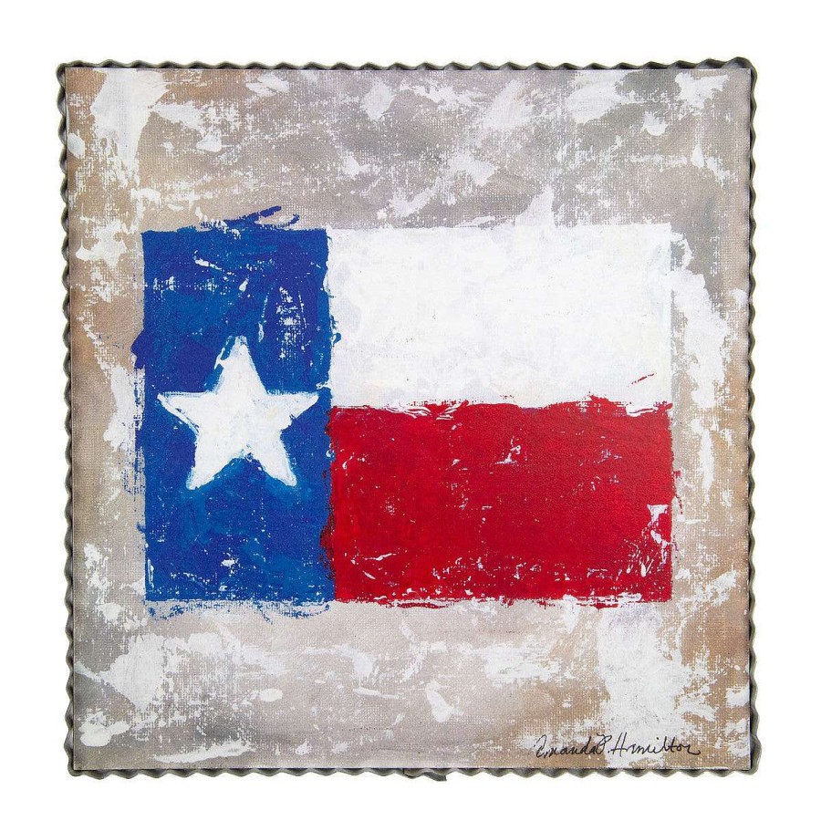 The Round Top Collection Table Decor | Hamilton Texas Flag Gallery Art