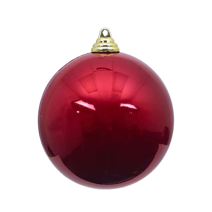 Farrisilk Ball Ornaments | Red Candy Apple Ball Ornament, 8"