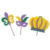 The Round Top Collection Pot Stakes | All Glitter Mardi Gras Icons