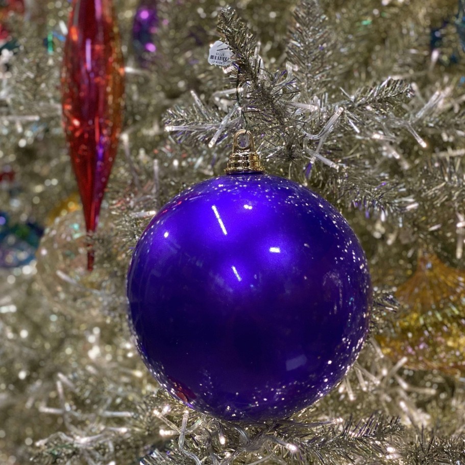 Farrisilk Spring | Purple Candy Apple Ball Ornament, 8"