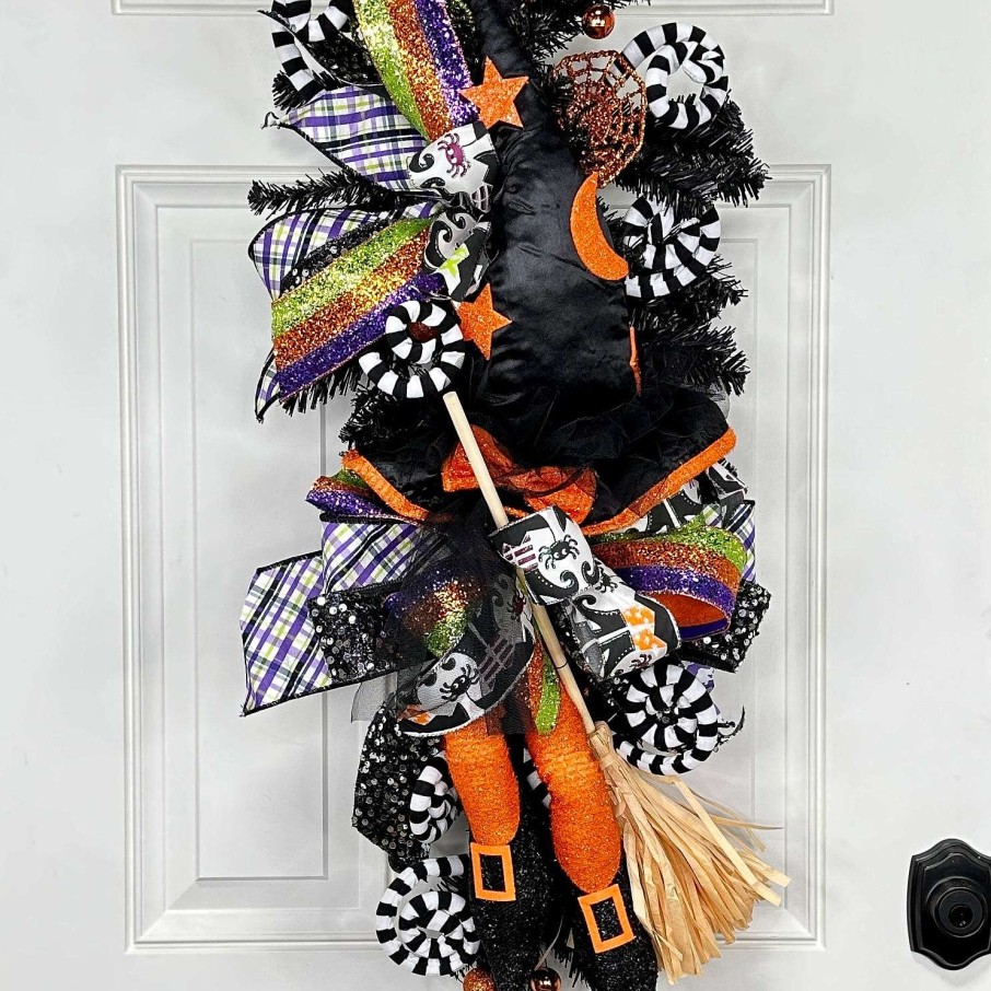 Craig Bachman Wall Decor | Witch Hat, Legs, And Broom Decor Kit