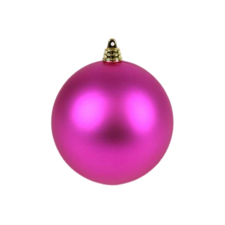 Farrisilk Ball Ornaments | Fuchsia Matte Ball Ornament, 6"