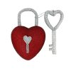 Liberty Floral Focal Points | Red Bling Heart Lock & Key