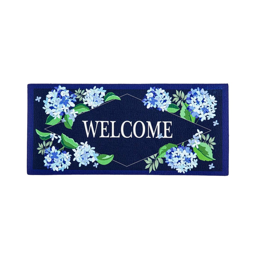 Evergreen Rugs & Mats | Hydrangea Welcome Sassafras Switch Mat