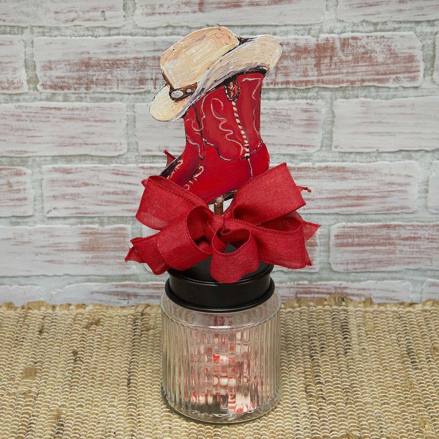 The Round Top Collection Table Decor | Cowboy Boot Finial