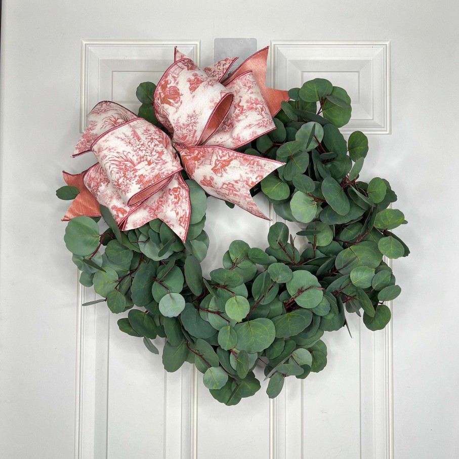 Miss Cayce's Door Decor | Blushing Eucalyptus Wreath