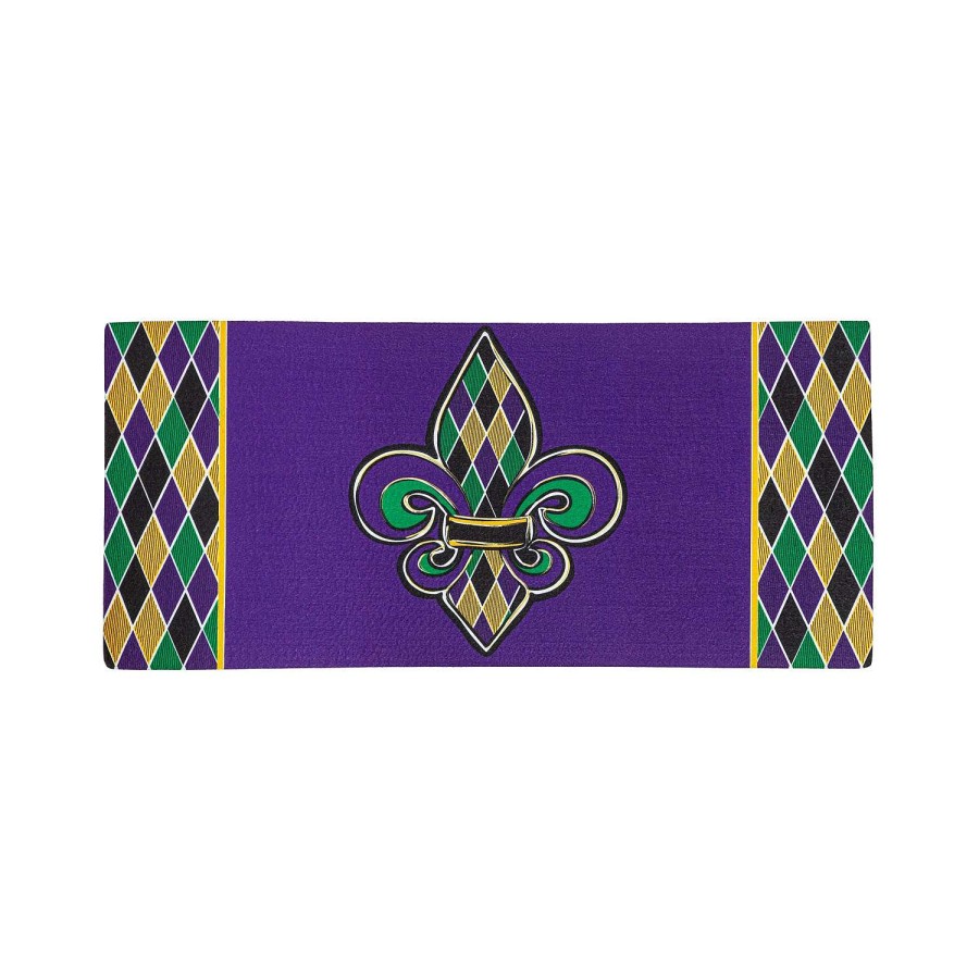 Evergreen Mardi Gras | Fleur De Lis Sassafras Switch Mat Insert