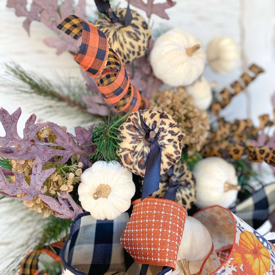 Liberty Floral Floral | Cheetah Fabric Pumpkin Spray