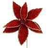 Liberty Floral Floral Decor | Red Poinsettia Pick