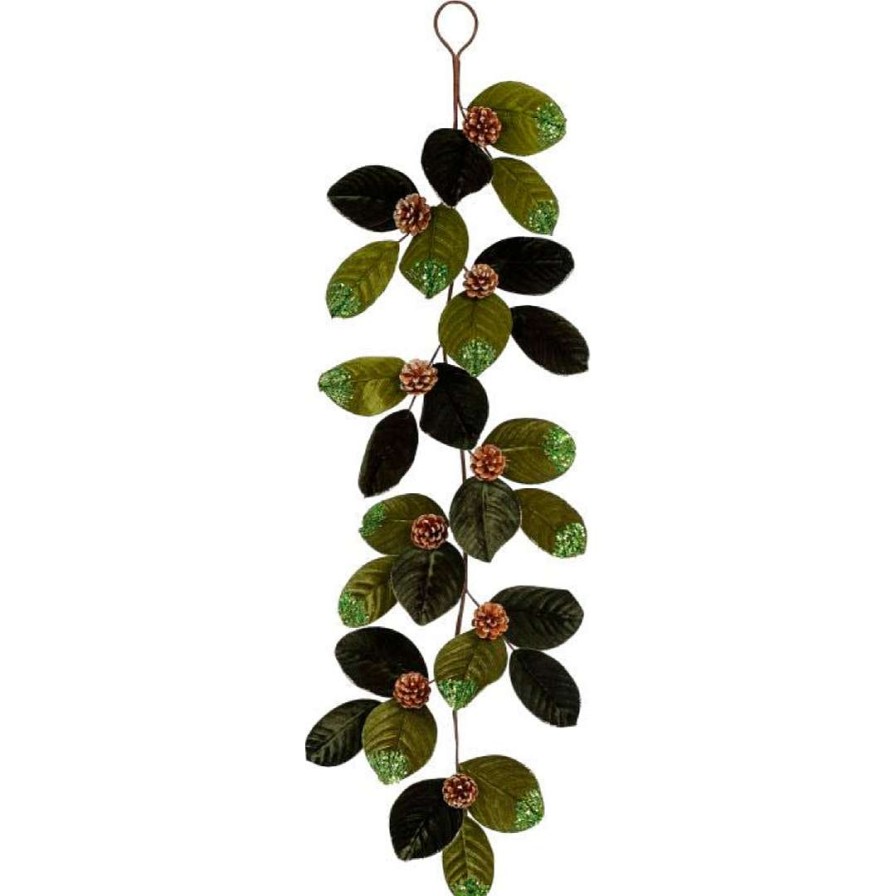 Mark Roberts Garlands | Magnolia With Pinecone Garland