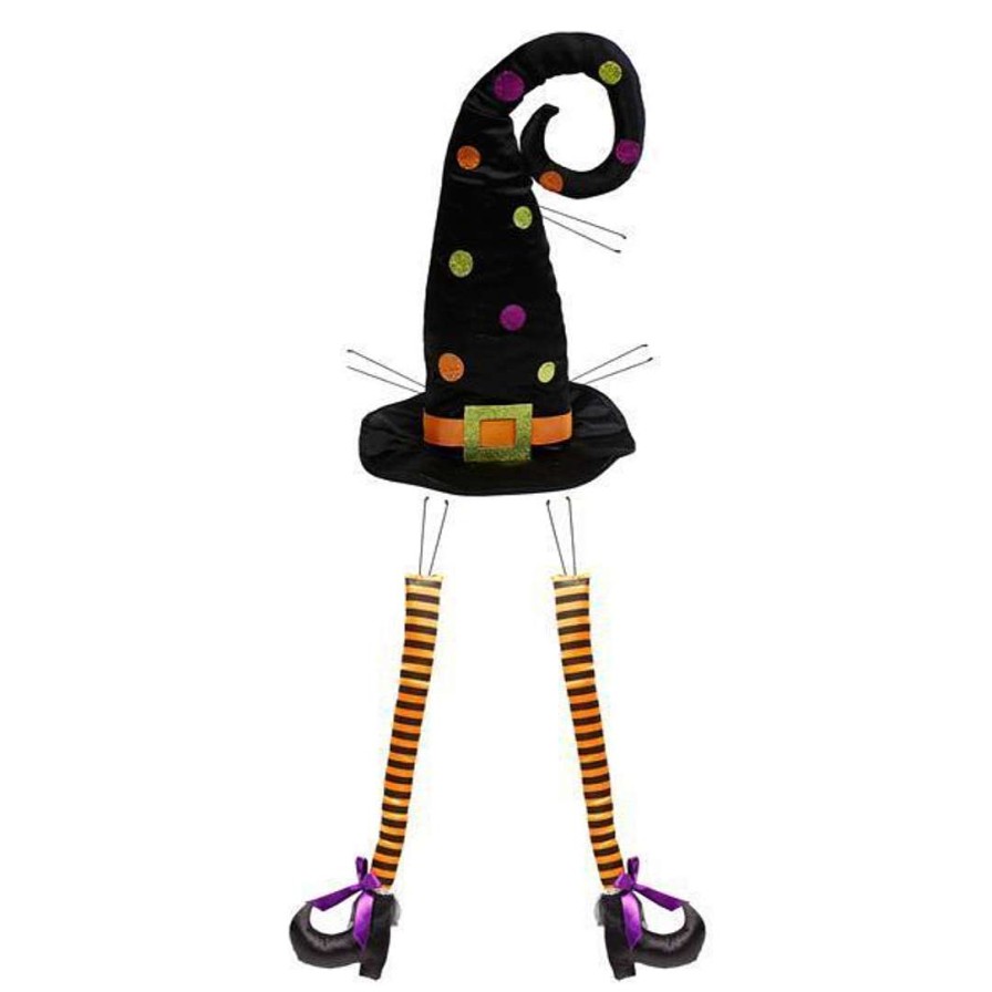 Craig Bachman Wall Decor | Polka Dot Witch Hat And Legs Kit