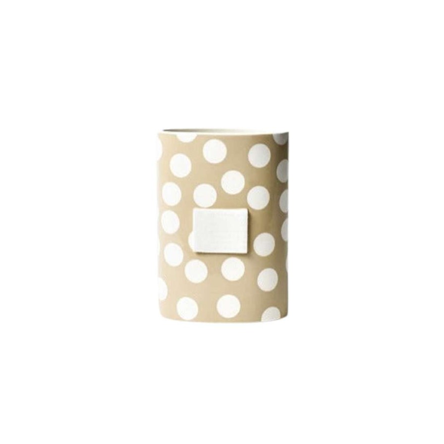 Happy Everything Diy Containers | Neutral Dot Mini Oval Vase By Happy Everything!