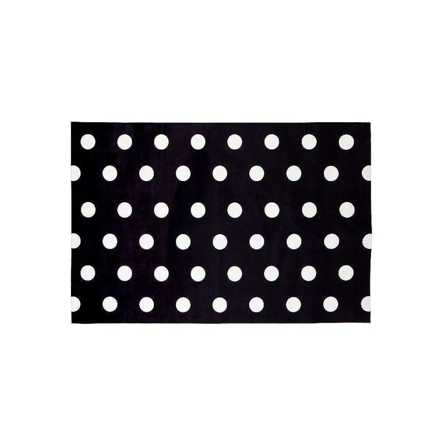 Evergreen Rugs & Mats | Black & White Dots Peeper Layering Mat