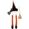 Craig Bachman Hanging Decor | Witch Hat, Legs, And Broom Decor Kit