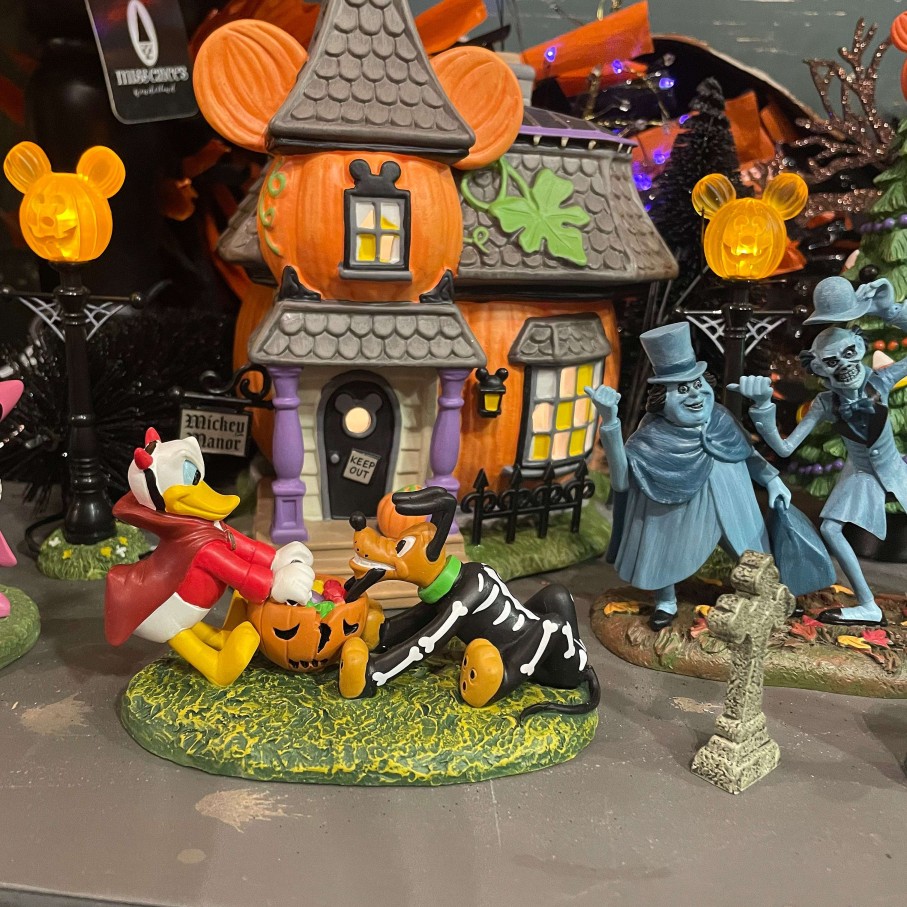 Department 56 Table Decor | Mickey'S Pumpkintown Street Lights, Dept. 56 Village