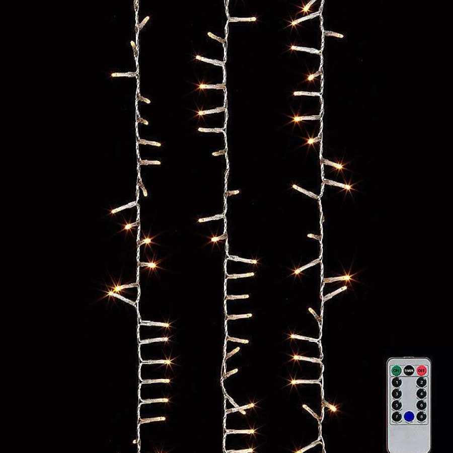 RAZ Lights | Clear Snake Garland With Warm White Lights-36.5'