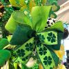 Farrisilk St. Patrick'S Day | Giant Shamrock On Green Ribbon, 2.5"X10Yd