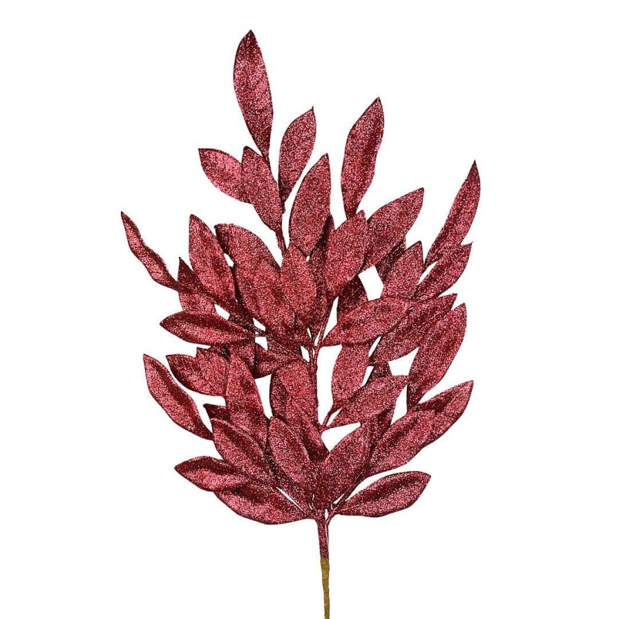 Direct Export Co. Floral Decor | Merlot Bayleaf Glitter Spray