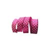 Farrisilk Ribbon | Hot Pink Linen Dots Ribbon, 1.5"X10Yd