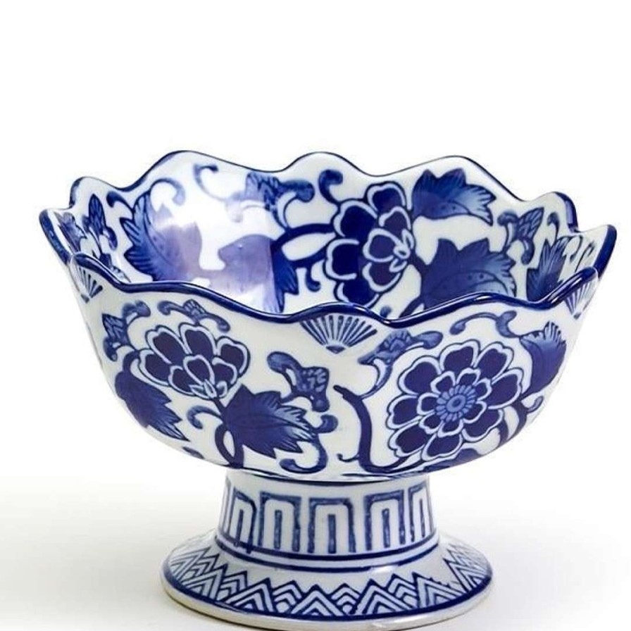 Two's Company Spring | Scalloped Edge Footed Bowl