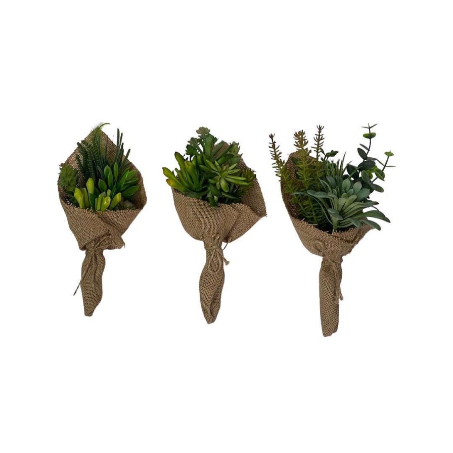 CRI Faux Plants | Succulent Bouquet Three Piece Set