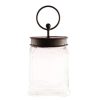 The Round Top Collection Kitchen & Dining | Square Glass Jar With Black Lid By The Round Top Collection