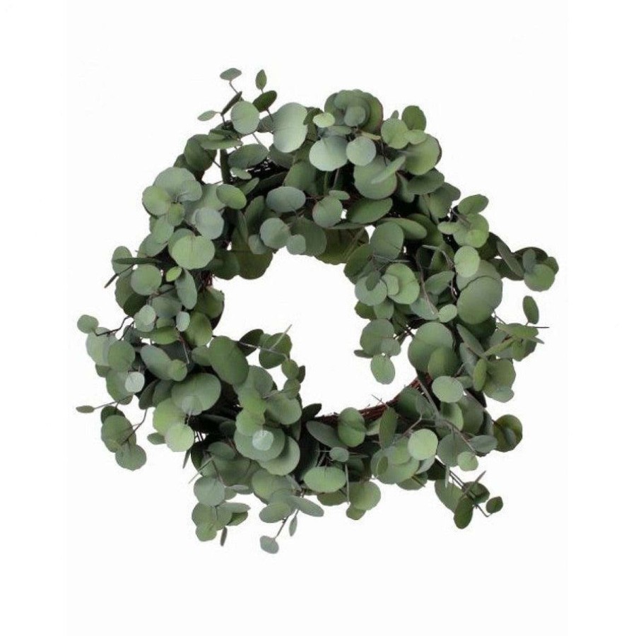 Regency Wall Decor | Silver Dollar Eucalyptus Wreath, 24"