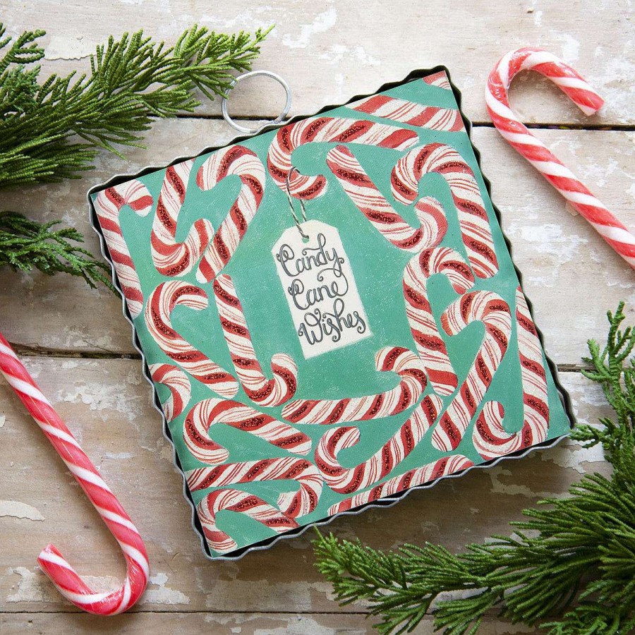 The Round Top Collection Table Decor | Candy Canes Mini Gallery Art