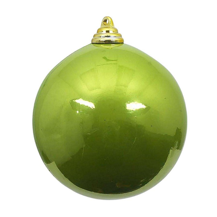 Farrisilk St. Patrick'S Day | Lime Green Candy Apple Ball Ornament, 8"