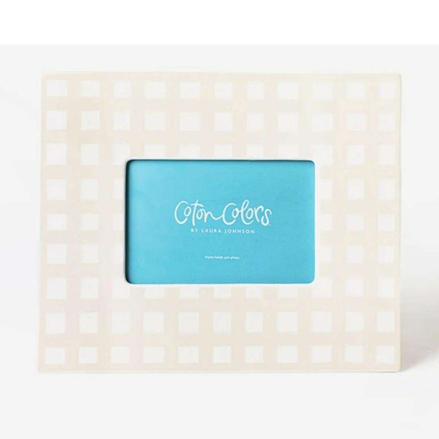 Coton Colors Home Accents | Gingham Ecru Frame By Happy Everything!