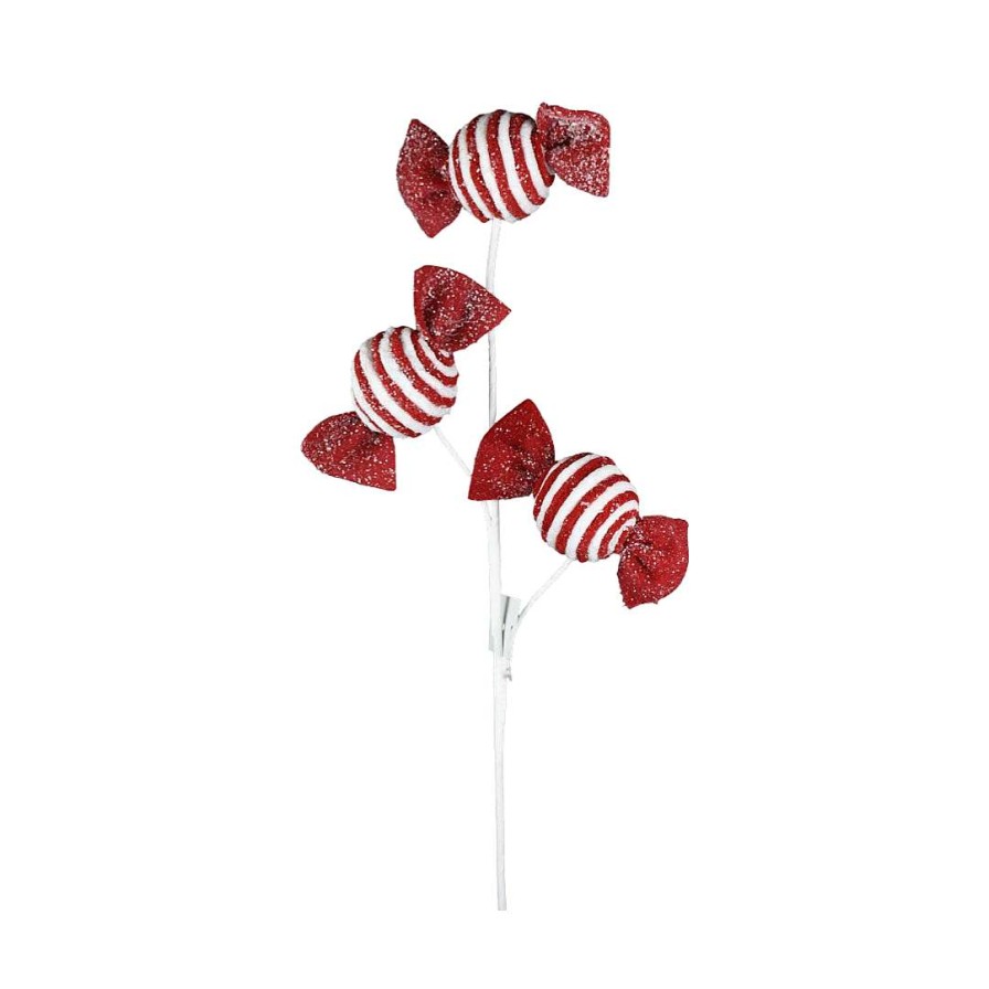 Direct Export Co. Floral | Red And White Candy Spray