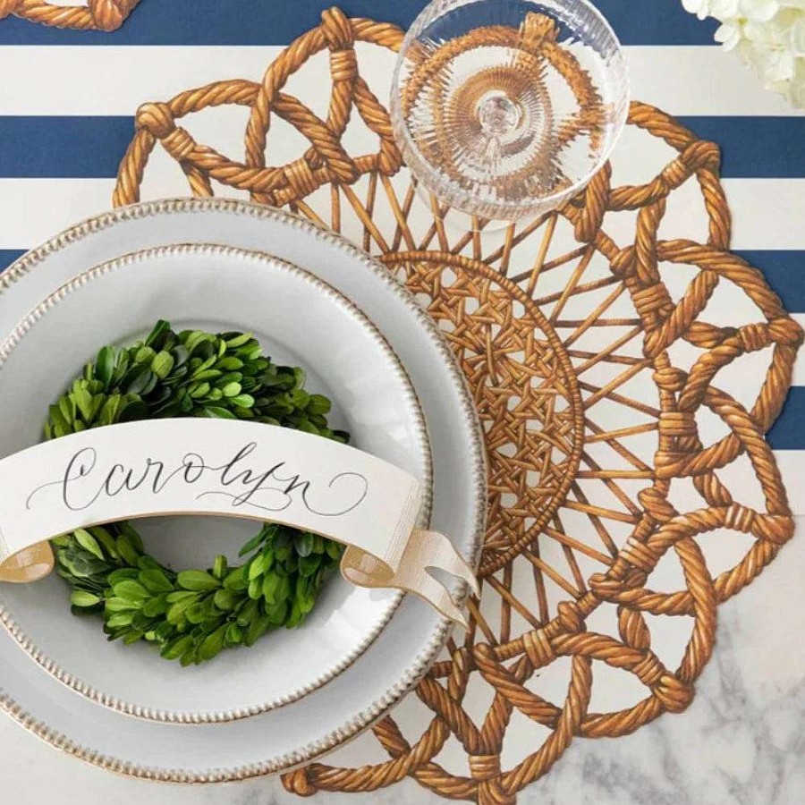 Hester & Cook Party Diy | Die-Cut Rattan Weave Placemat Sheets