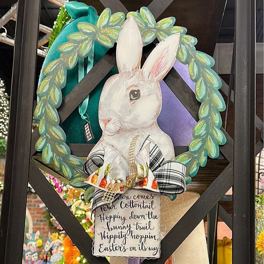 The Round Top Collection Hanging Decor | Rabbit Wreath Gallery Art