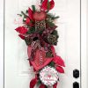 Craig Bachman Floral Decor | Metallic And Glitter Magnolia Leaf Spray