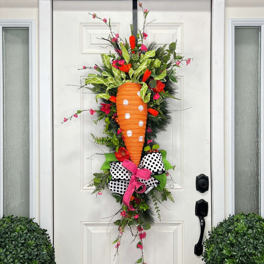 Liberty Floral Door Decor | Carrot Hanger