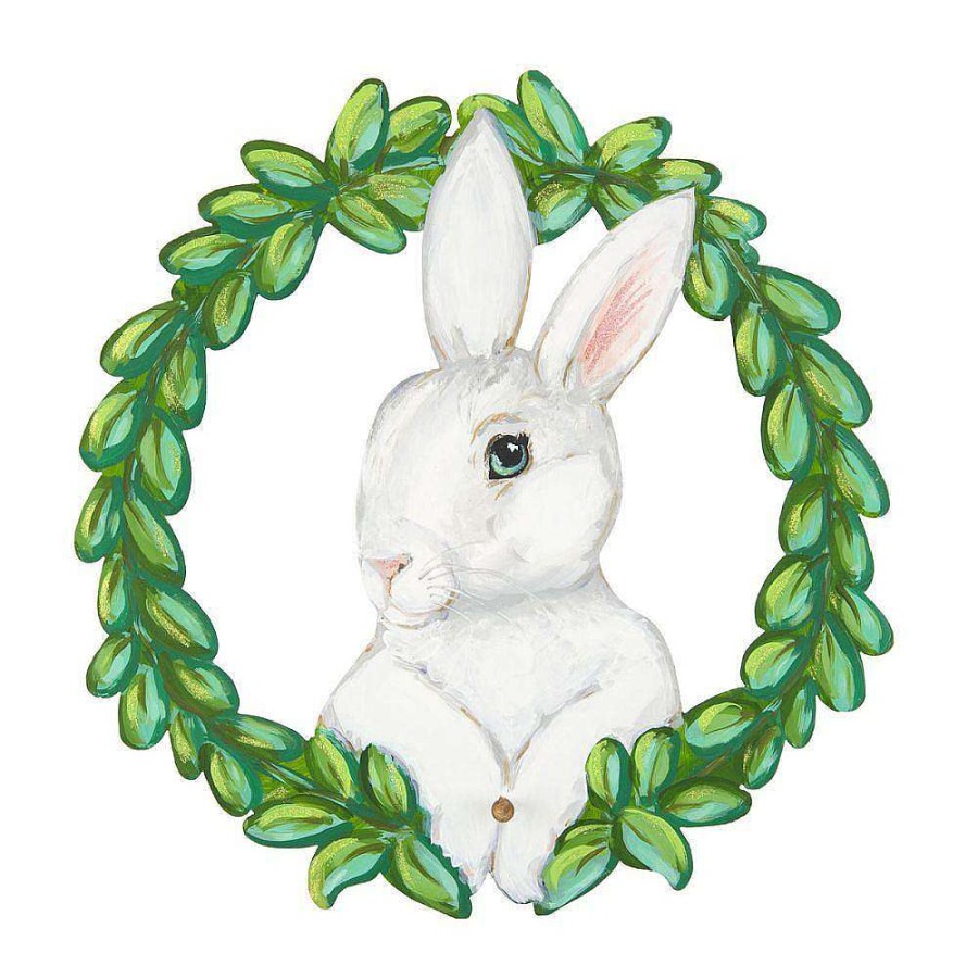 The Round Top Collection Wall Decor | Rabbit Wreath Gallery Art