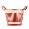 RAZ Kitchen & Dining | Striped Galvanized Handle Bucket