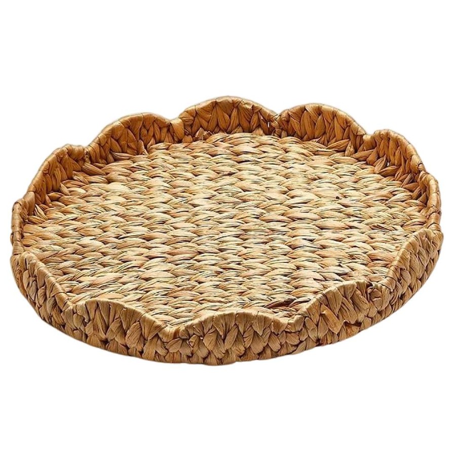 Two's Company Easter | Scalloped Edge Round Tray