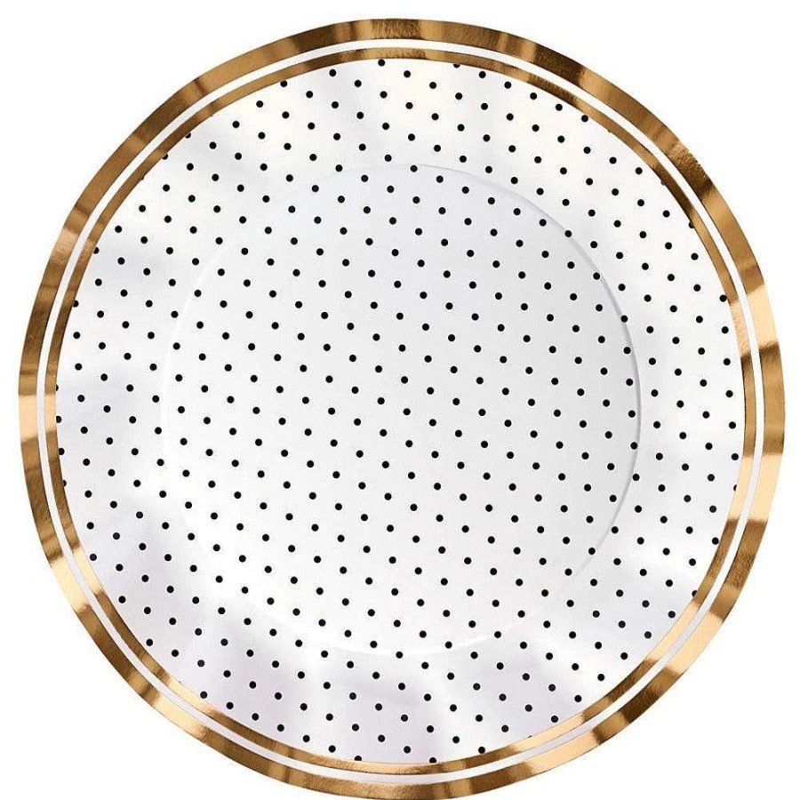 Sophistiplate Spring | Wavy Dinner Plate, Blanc & Noir