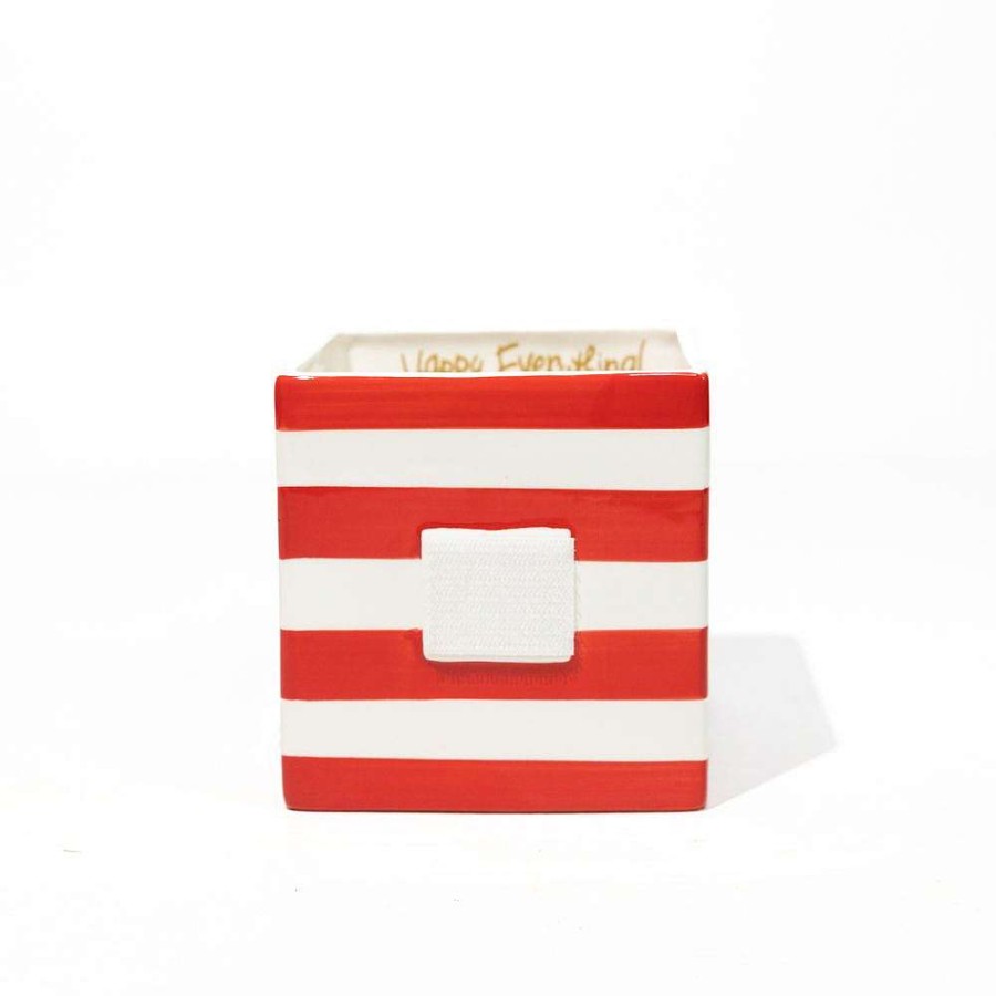 Happy Everything Diy Containers | Red Stripe Medium Nest Cube By Happy Everything!