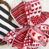 D. Stevens Ribbon | Heart Patchwork Red Ribbon 2.5" X 10Yds