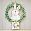 The Round Top Collection Door Decor | Rabbit Wreath Gallery Art