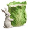 RAZ Table Decor | Green Cabbage Container With Bunny