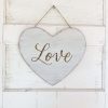 Burton & Burton Wall Decor | White Hanging Love Heart