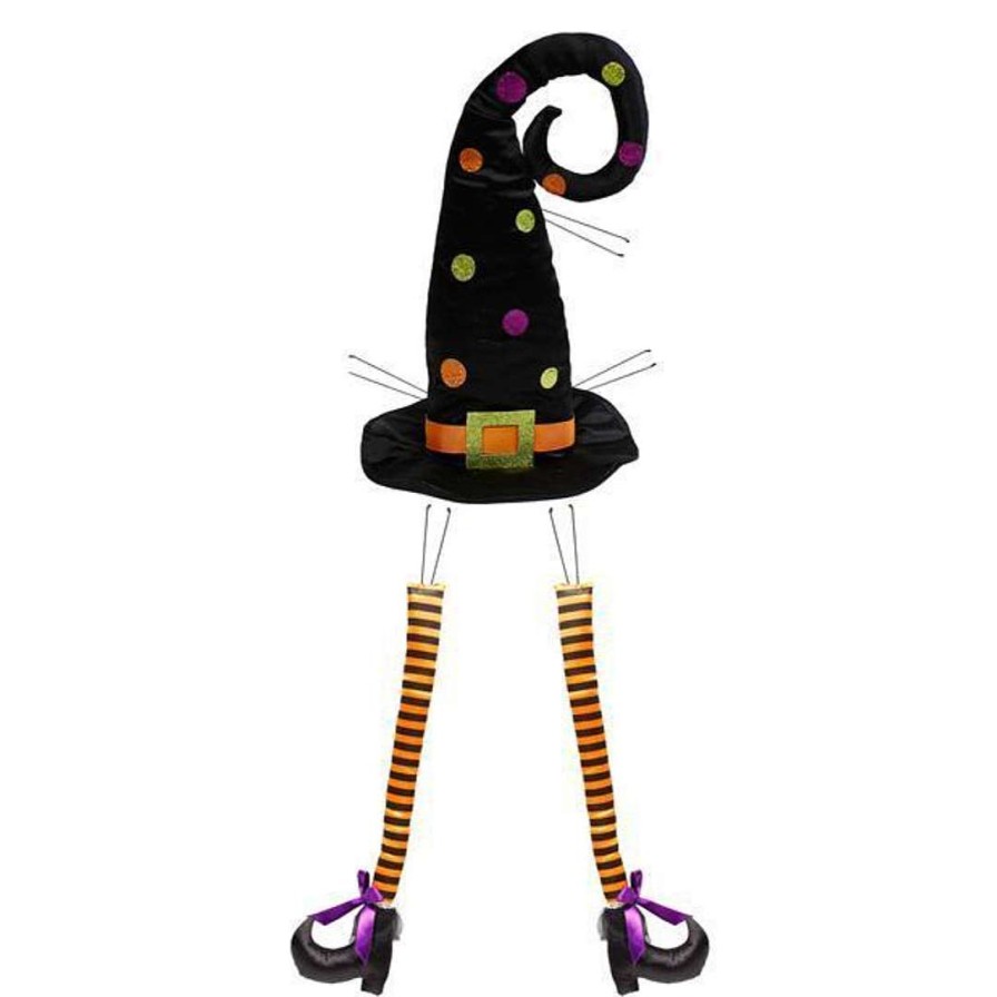 Craig Bachman Door Decor | Polka Dot Witch Hat And Legs Kit