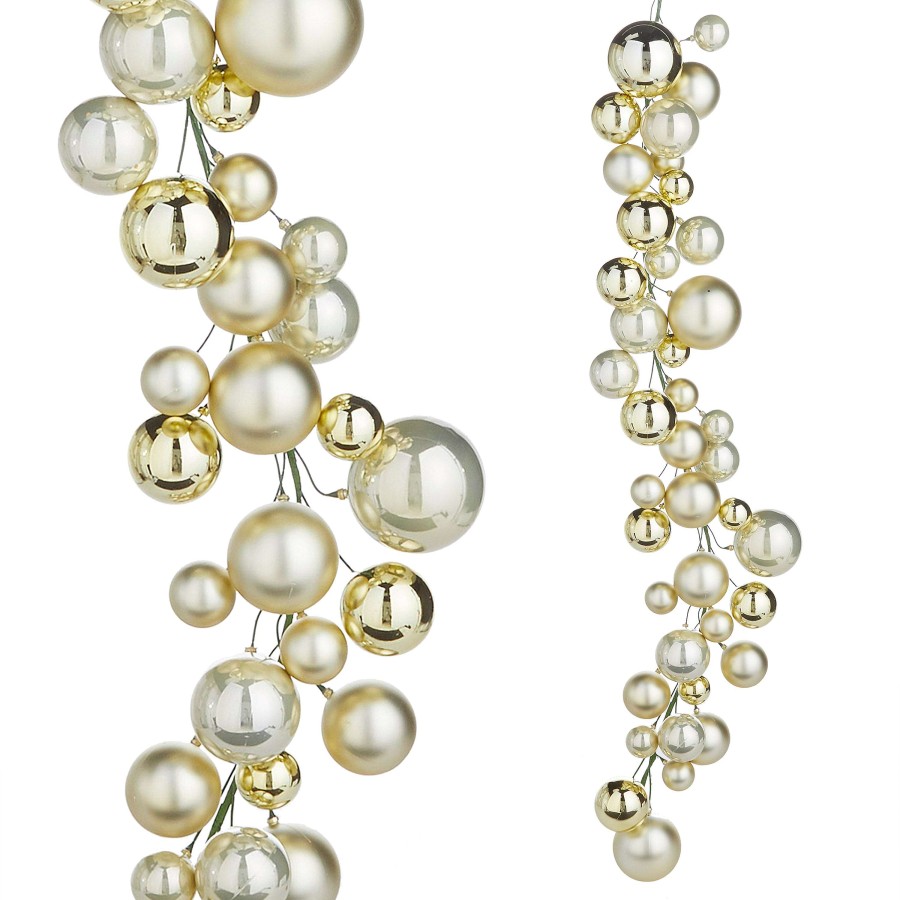 RAZ Garlands | Champagne Ball Garland, 4'