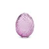 RAZ Focal Points | Purple Swirl Patterned Glass Egg, 4"