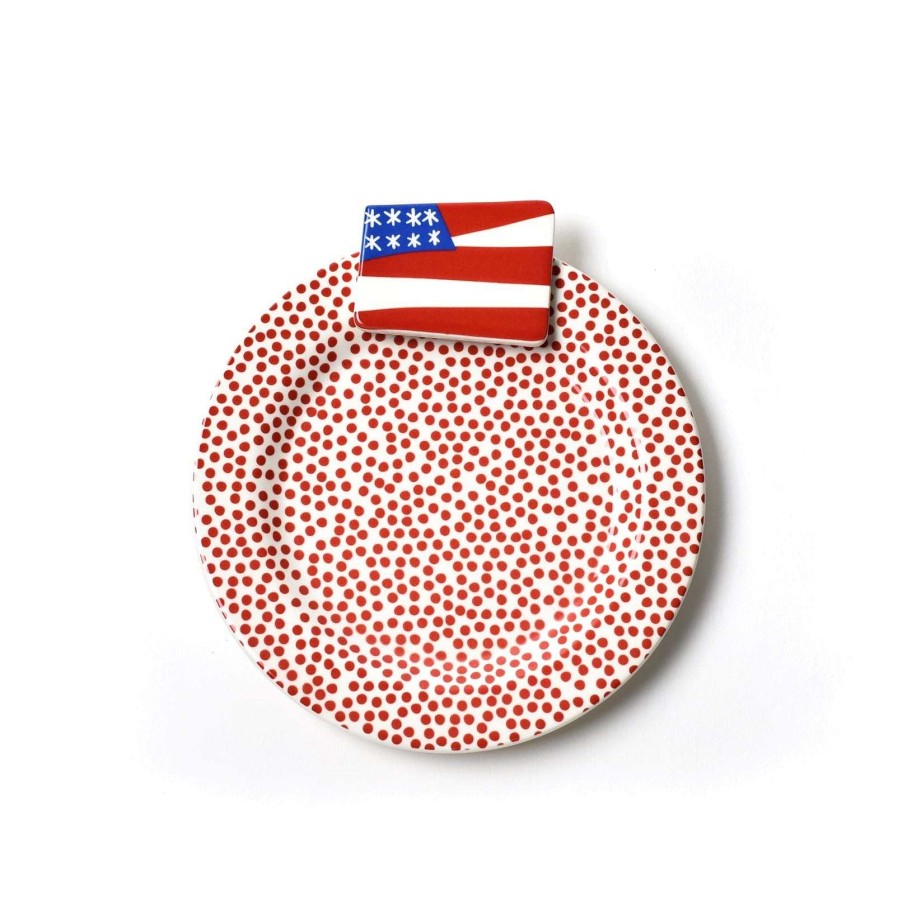 Coton Colors Kitchen & Dining | Flag Embellishment Plate By Happy Everything!